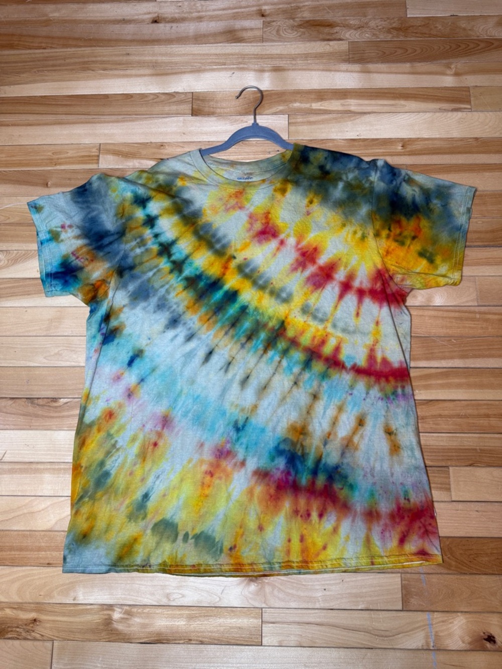 Tie-Dye Short Sleeve Crewneck T-Shirt - Multicolor